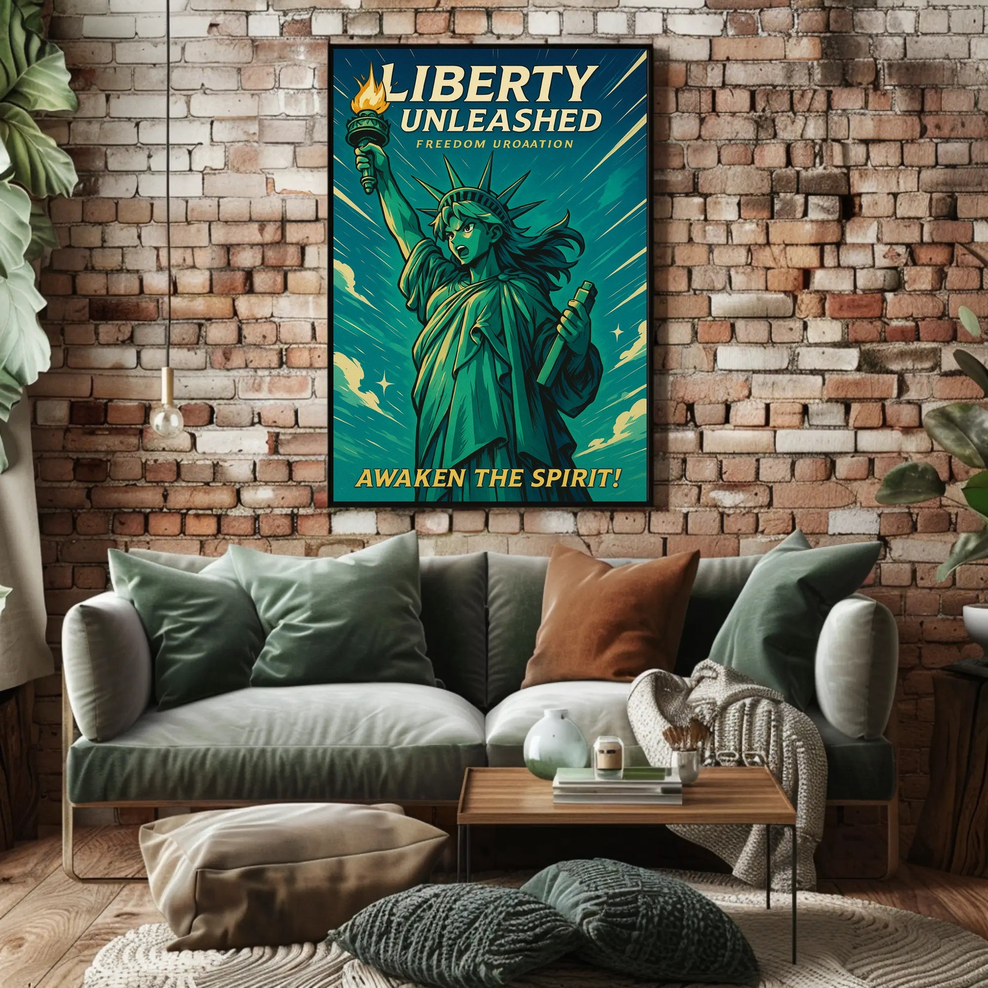 Liberty Unleashed Wall Art Print for Home Decor PosterGoat