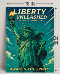 Liberty Unleashed Wall Art Print for Home Decor PosterGoat
