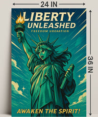 Liberty Unleashed Wall Art Print for Home Decor PosterGoat