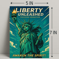 Liberty Unleashed Wall Art Print for Home Decor PosterGoat