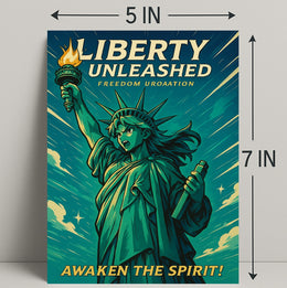 Liberty Unleashed Wall Art Print for Home Decor PosterGoat