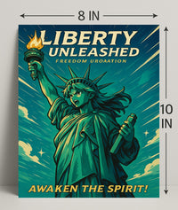 Liberty Unleashed Wall Art Print for Home Decor PosterGoat