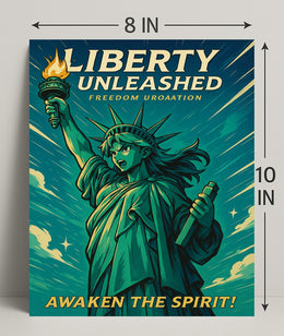 Liberty Unleashed Wall Art Print for Home Decor PosterGoat