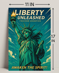 Liberty Unleashed Wall Art Print for Home Decor PosterGoat