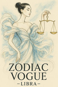 Libra Zodiac Vogue Illustration Poster PosterGoat