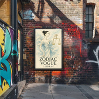 Libra Zodiac Vogue Illustration Poster PosterGoat