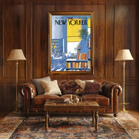 Library Scene 1960s Cultural or Heritage Poster PosterGoat