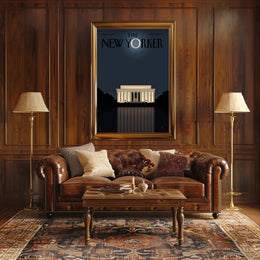 Lincoln Memorial Moonlight Reflection Print Historical or Presidential Poster PosterGoat