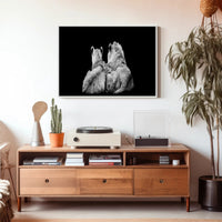 Lions in Monochrome Family Unity Animal Poster PosterGoat
