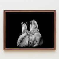 Lions in Monochrome Family Unity Animal Poster PosterGoat