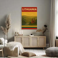 Lithuania Scenic View Vintage Travel Poster PosterGoat