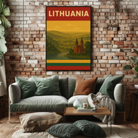 Lithuania Scenic View Vintage Travel Poster PosterGoat