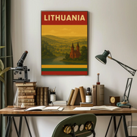Lithuania Scenic View Vintage Travel Poster PosterGoat