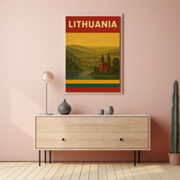 Lithuania Scenic View Vintage Travel Poster PosterGoat