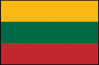 Lithuanian National Flag Bold Design Country Flag Poster PosterGoat