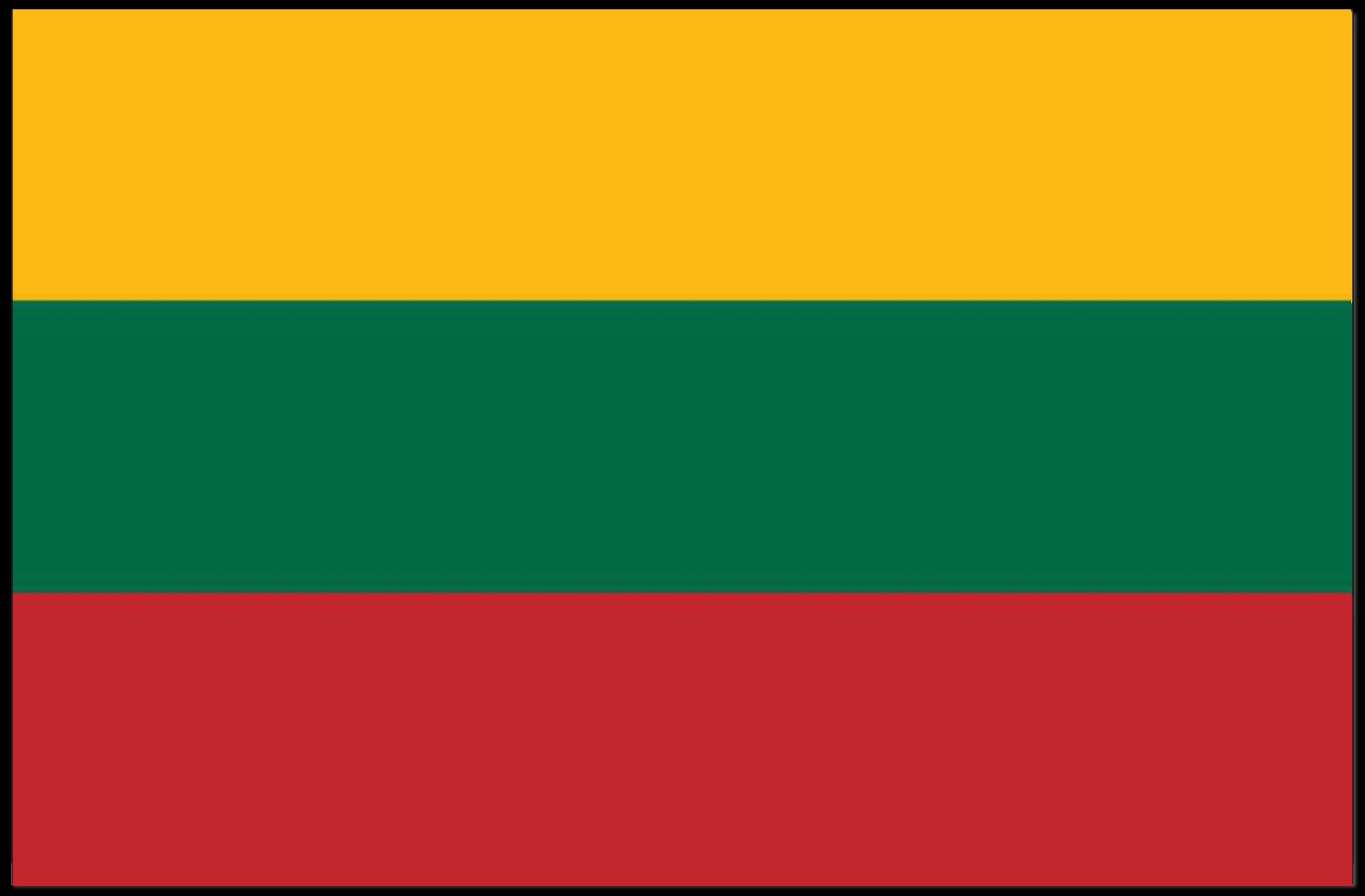 Lithuanian National Flag Bold Design Country Flag Poster PosterGoat