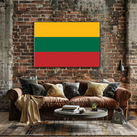 Lithuanian National Flag Bold Design Country Flag Poster PosterGoat