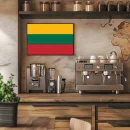 Lithuanian National Flag Bold Design Country Flag Poster PosterGoat