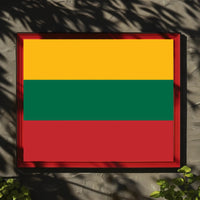 Lithuanian National Flag Bold Design Country Flag Poster PosterGoat