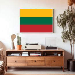 Lithuanian National Flag Bold Design Country Flag Poster PosterGoat