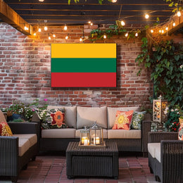 Lithuanian National Flag Bold Design Country Flag Poster PosterGoat