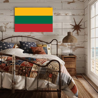 Lithuanian National Flag Bold Design Country Flag Poster PosterGoat