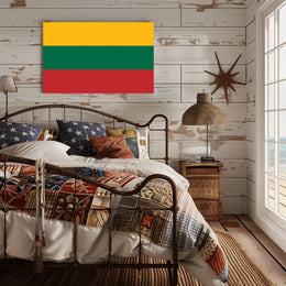 Lithuanian National Flag Bold Design Country Flag Poster PosterGoat