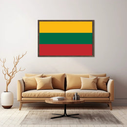 Lithuanian National Flag Bold Design Country Flag Poster PosterGoat