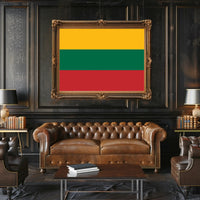 Lithuanian National Flag Bold Design Country Flag Poster PosterGoat
