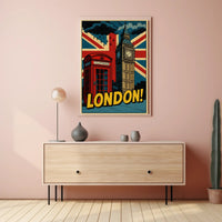 Lively London Landmarks: A Pop Culture Poster PosterGoat