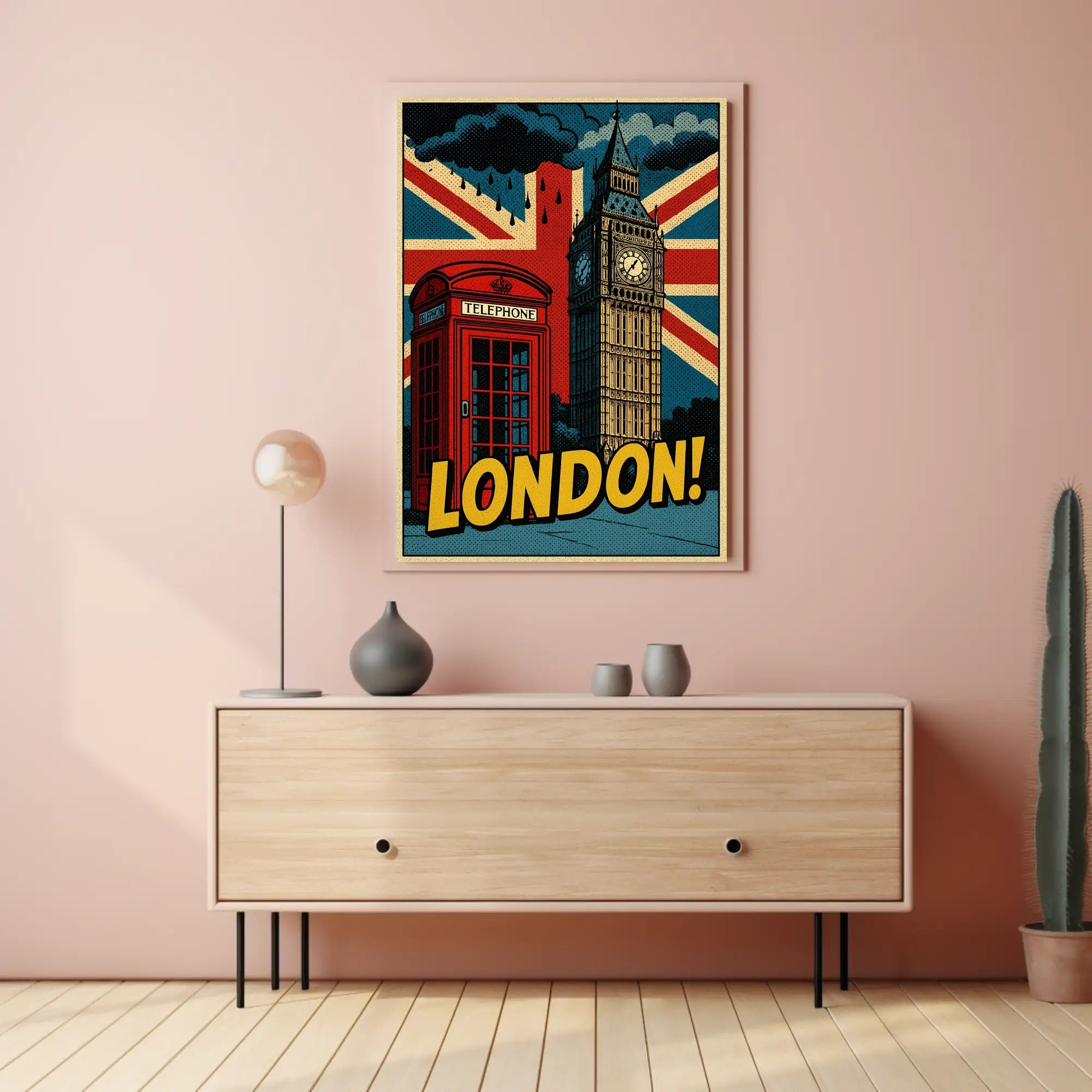 Lively London Landmarks: A Pop Culture Poster PosterGoat