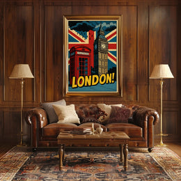 Lively London Landmarks: A Pop Culture Poster PosterGoat