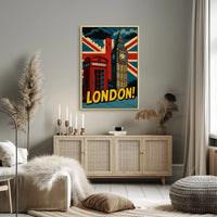 Lively London Landmarks: A Pop Culture Poster PosterGoat