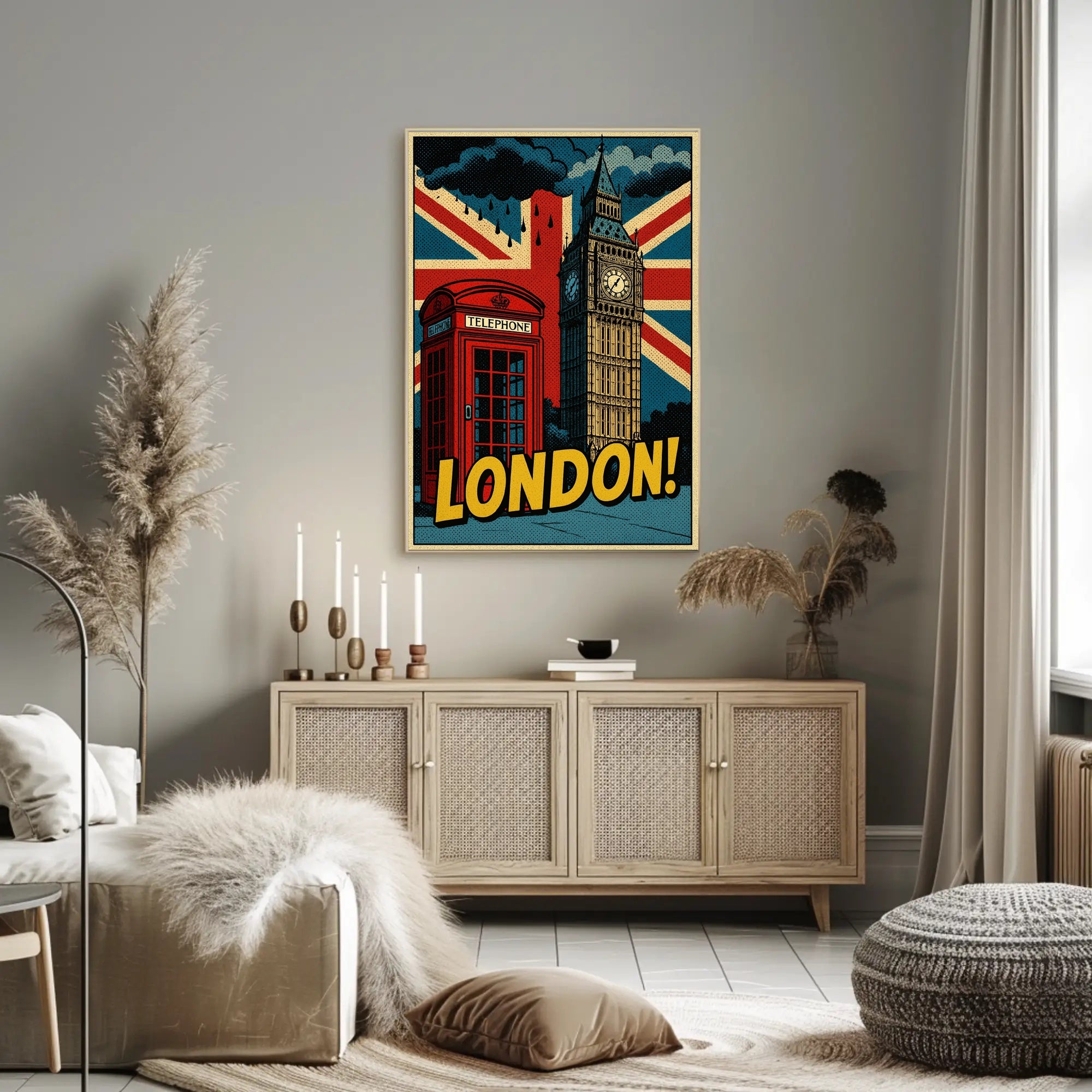 Lively London Landmarks: A Pop Culture Poster PosterGoat