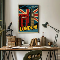 Lively London Landmarks: A Pop Culture Poster PosterGoat