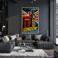 Lively London Landmarks: A Pop Culture Poster PosterGoat