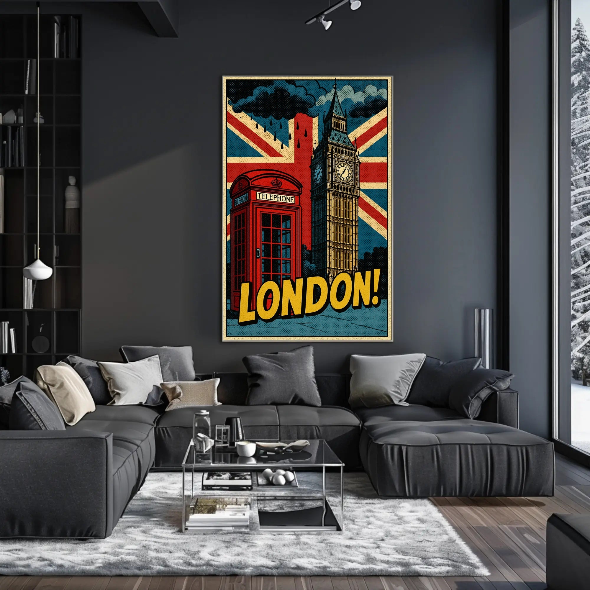 Lively London Landmarks: A Pop Culture Poster PosterGoat