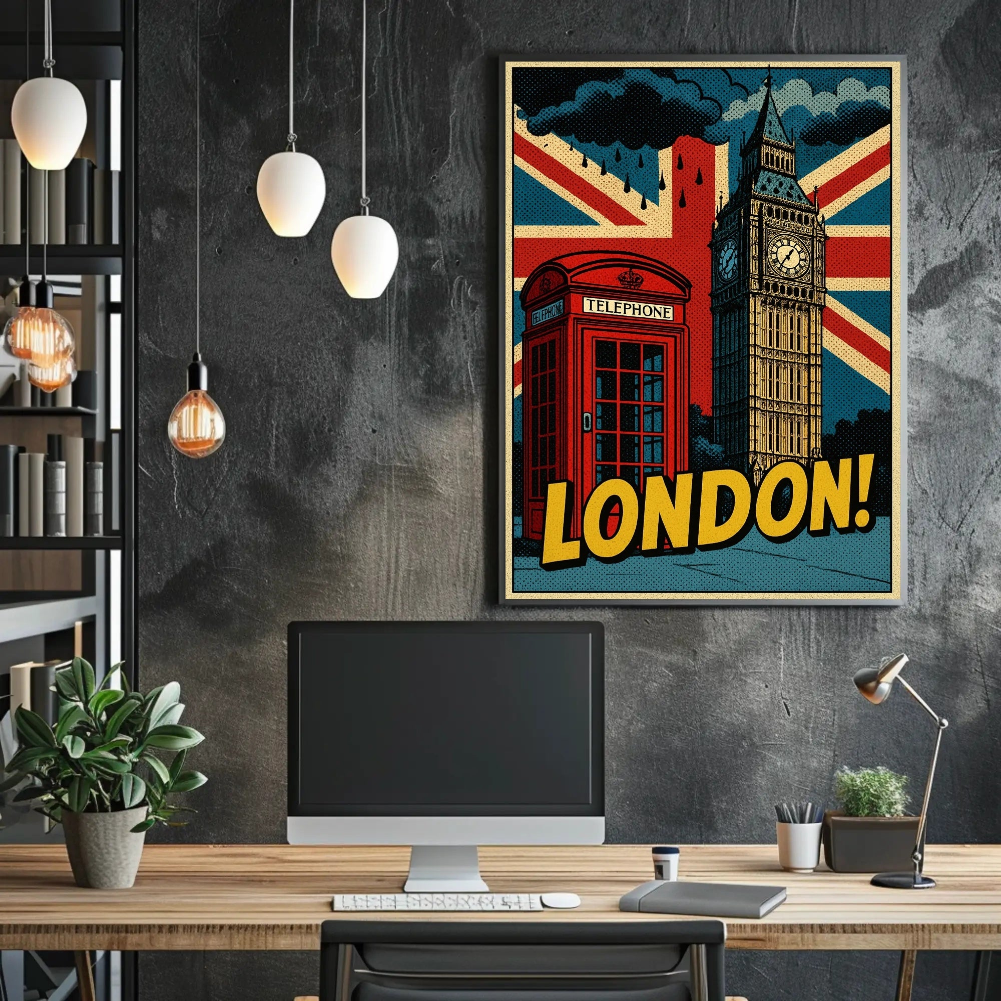 Lively London Landmarks: A Pop Culture Poster PosterGoat