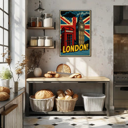 Lively London Landmarks: A Pop Culture Poster PosterGoat