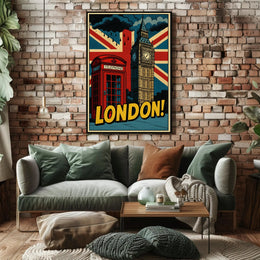 Lively London Landmarks: A Pop Culture Poster PosterGoat