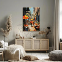 Lively Tropical Market Scene Vibrant Artistic Travel Poster PosterGoat
