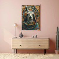 Llama Andean Mystical Art Cultural or Heritage Poster PosterGoat