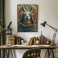Llama Andean Mystical Art Cultural or Heritage Poster PosterGoat