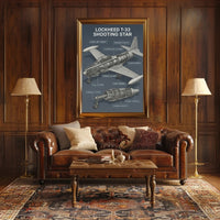 Lockheed T-33 Shooting Star Poster PosterGoat