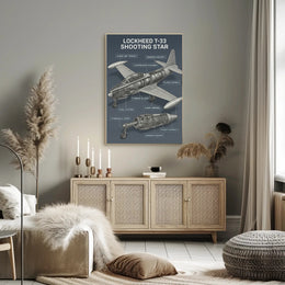 Lockheed T-33 Shooting Star Poster PosterGoat