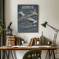 Lockheed T-33 Shooting Star Poster PosterGoat