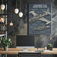 Lockheed T-33 Shooting Star Poster PosterGoat
