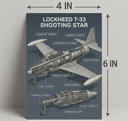 Lockheed T-33 Shooting Star Poster PosterGoat