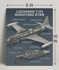 Lockheed T-33 Shooting Star Poster PosterGoat
