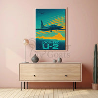 Lockheed U-2 Cold War Era Vintage Aviation Poster PosterGoat